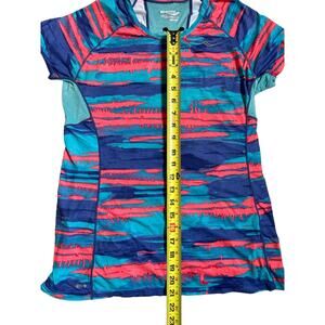 Saucony Women's Sport Water Shirt Mesh Back Multicolored Size Medium